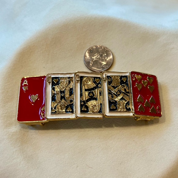 Vintage MIMI Di N “Playing Cards” Belt Buckle, NWT - Picture 15 of 16